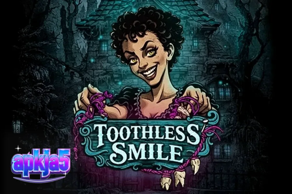 Tampilan visual slot Toothless Smile dengan tema horor dokter gigi yang mencekam